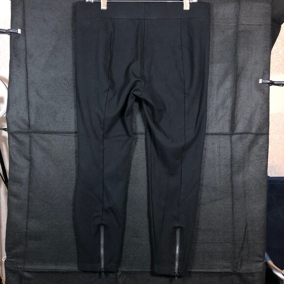 cAbi Womens Pants Black Pull On Leggings Back Calf Zip Skinny Work Casual L - Picture 9 of 11